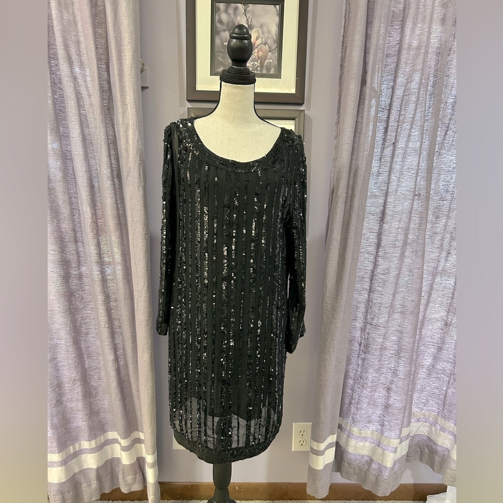 Candela Silk Sequin Midi Dress